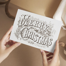 Vintag frohe Weihnachten Retro