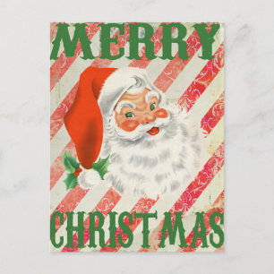 Vintag frohe Weihnachten Retro Santa Claus