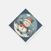 Vintag frohe Weihnachten Serviette (Ecke)