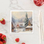 Vintag frohe Weihnachten Serviette (Beispiel)