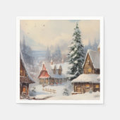 Vintag frohe Weihnachten Serviette (Vorderseite)