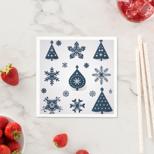 Vintag frohe Weihnachten Serviette (Beispiel)