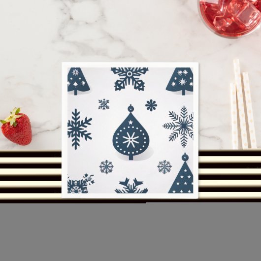 Vintag frohe Weihnachten Serviette (Beispiel)