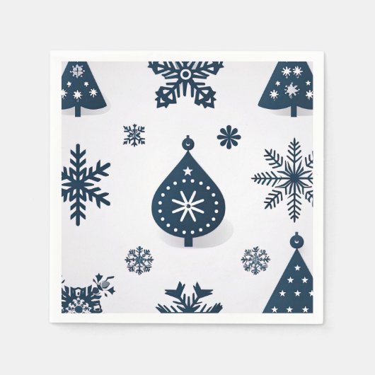 Vintag frohe Weihnachten Serviette (Vorderseite)