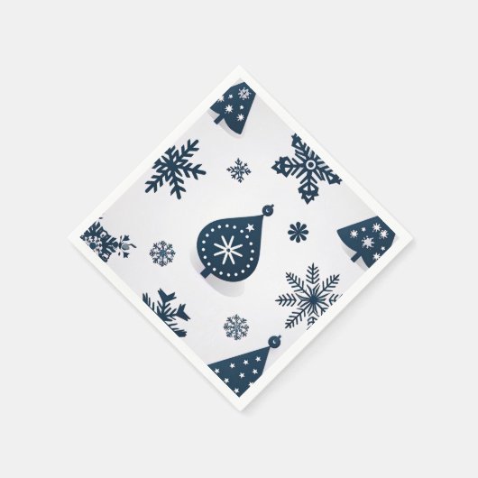 Vintag frohe Weihnachten Serviette (Ecke)