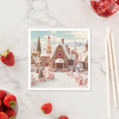 Vintag frohe Weihnachten Serviette (Beispiel)