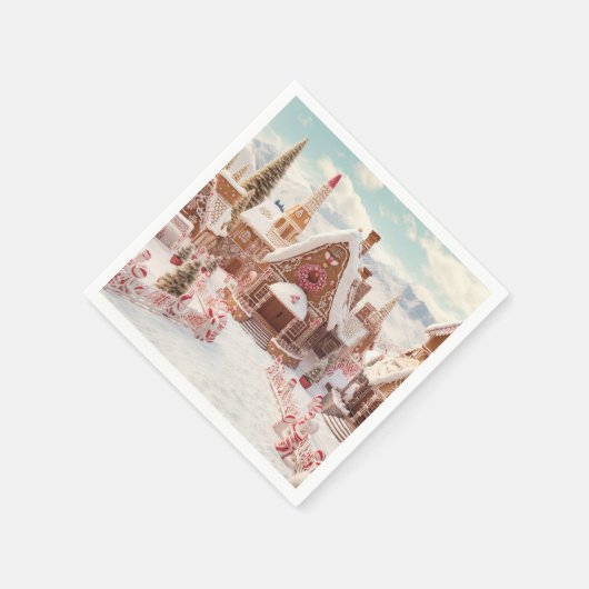 Vintag frohe Weihnachten Serviette (Ecke)