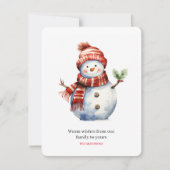 Vintag frohe Weihnachten & Snowmen (Vorderseite)