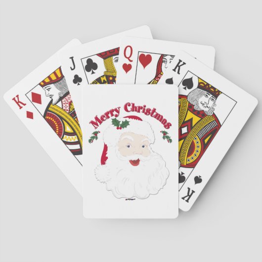Vintag frohe Weihnachten Spielkarten (Rückseite)
