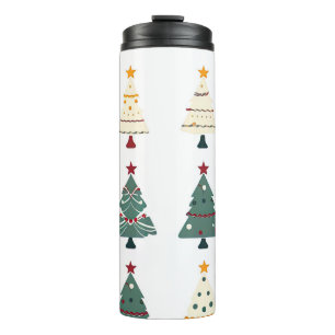 Vintag frohe Weihnachten Thermosbecher