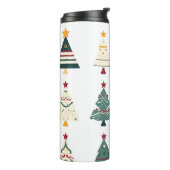 Vintag frohe Weihnachten Thermosbecher (Nach links gedreht)