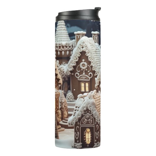 Vintag frohe Weihnachten Thermosbecher (Nach links gedreht)