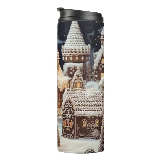 Vintag frohe Weihnachten Thermosbecher (Nach rechts gedreht)