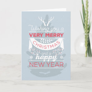 Vintag frohe Weihnachten und ein glückliches Neues