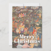 Vintag frohe Weihnachten verzauberte Tree Bosschèr (Vorderseite)