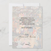 Vintag frohe Weihnachten verzauberte Tree Bosschèr (Rückseite)