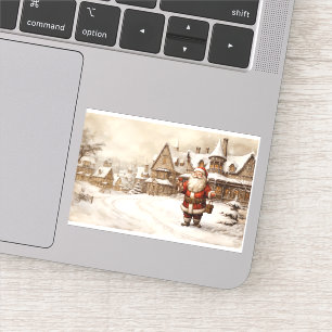 Vintag frohe Weihnachten Weihnachten Weihnachten Aufkleber