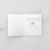 Vintag Frohe Weihnachts Hand Scribble Personalize Karte (Innenseite)