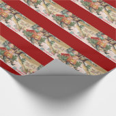Vintag frohen Weihnachten Geschenkpapier (Ecke)