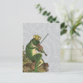 Vintag Froschprinz Charming Postkarte (Stehend Vorderseite)