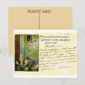 Vintag, frühe deutsche Postkarte, 1900 Postkarte (Vorne/Hinten)