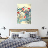 Vintag Fuchsia Fairies Leinwanddruck (Insitu (Schlafzimmer))