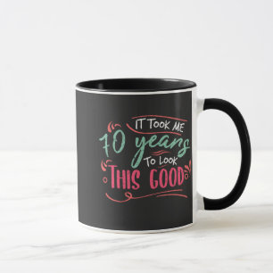 Vintag Funny 70 Jahre alt Sprichwort Zitat Tasse