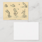 Vintag Funny Catnip Cat Mitteilungskarte (Vorne/Hinten)