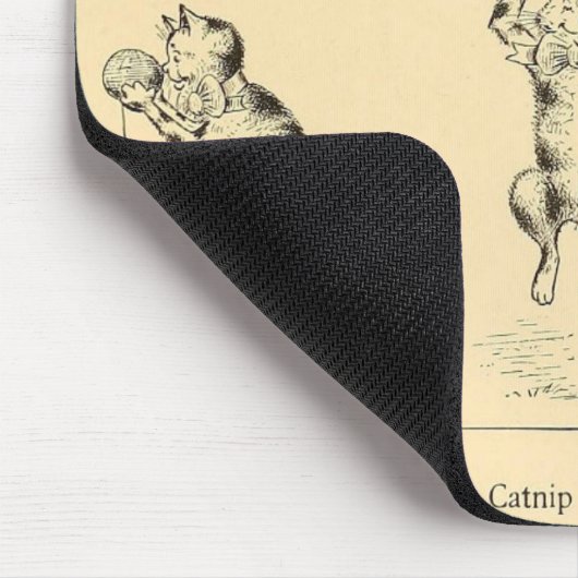 Vintag Funny Catnip Cat Mousepad (Ecke)