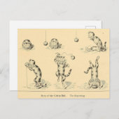 Vintag Funny Catnip Cat Postkarte (Vorne/Hinten)
