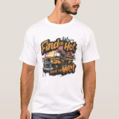 Vintag Funny Fireruck Sunset T-Shirt (Vorderseite)