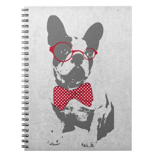 Vintag Funny French Bulldog Notizblock (Vorderseite)