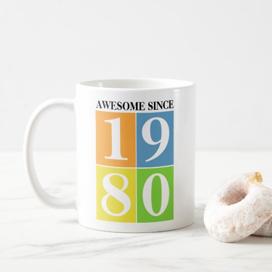 Vintag Funny Geburtstag Kaffeetasse (Mit Donut)