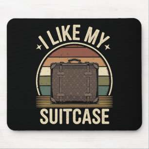 Vintag Funny I Like my Suitcase Trump Meme 1 Mousepad
