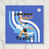 Vintag Funny Messi Argentina Que Mira Bobo Geschenkanhänger (Rückseite)