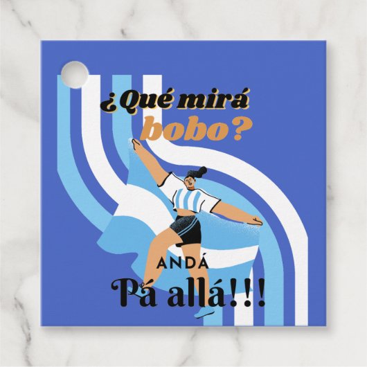 Vintag Funny Messi Argentina Que Mira Bobo Geschenkanhänger (Vorderseite)