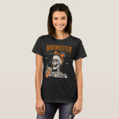 Vintag Funny Momster Skeleton Halloween T-Shirt (Vorne ganz)