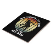 Vintag Funny Pickleball Fliese (Seite)