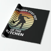 Vintag Funny Pickleball Geschenkpapier (Ungerollt)