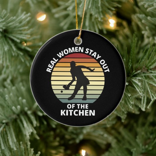 Vintag Funny Pickleball Keramik Ornament (Baum)