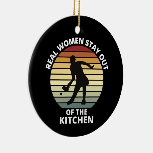 Vintag Funny Pickleball Keramik Ornament (Rechts)