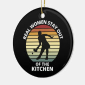 Vintag Funny Pickleball Keramik Ornament (Links)