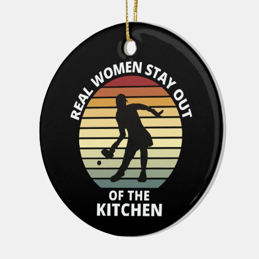Vintag Funny Pickleball Keramik Ornament (Links)