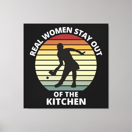 Vintag Funny Pickleball Leinwanddruck (Vorderseite)