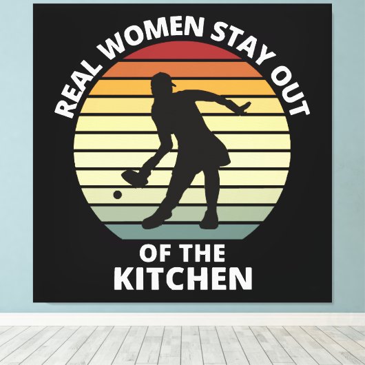 Vintag Funny Pickleball Leinwanddruck (Insitu (Holzboden))