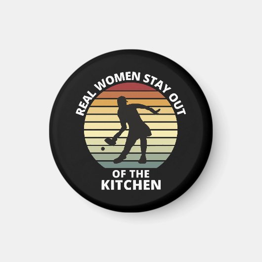 Vintag Funny Pickleball Magnet (Vorne)