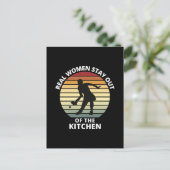 Vintag Funny Pickleball Postkarte (Stehend Vorderseite)