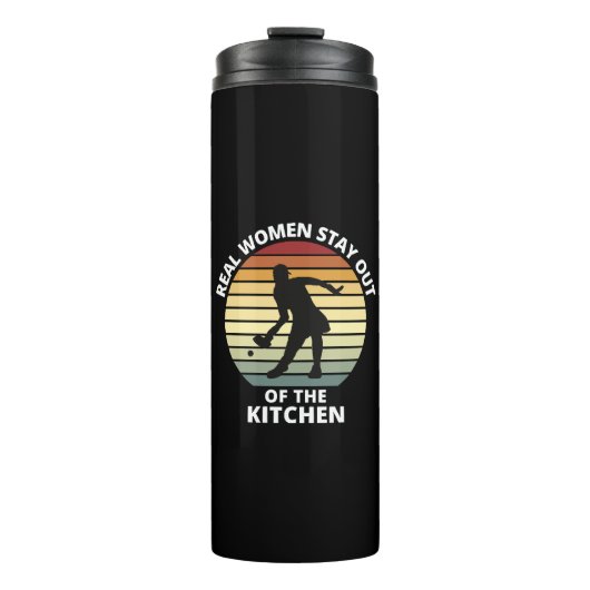 Vintag Funny Pickleball Thermosbecher (Vorderseite)