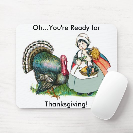 Vintag für den Erntedank bereit Mousepad (Mit Mouse)