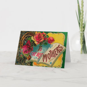 Vintag für die Begrüßung der besten Mütter am Mutt Karte